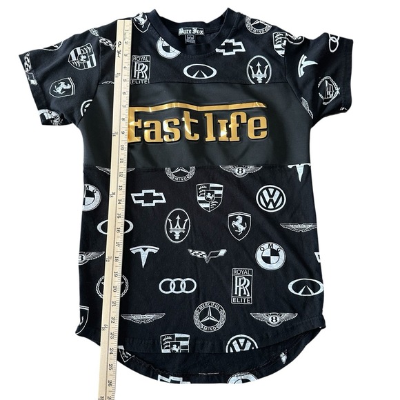 Fast life Tshirt Bare Fox Boys large 12/14 Porsche, Audi, Cars - Picture 2 of 5